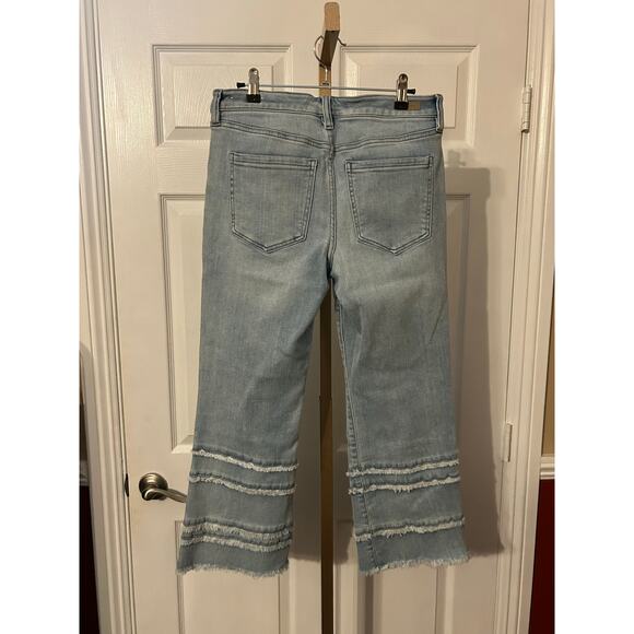 Liverpool Hannah Tiered Frayed Crop Flare, Size 8/29 - Picture 4 of 6